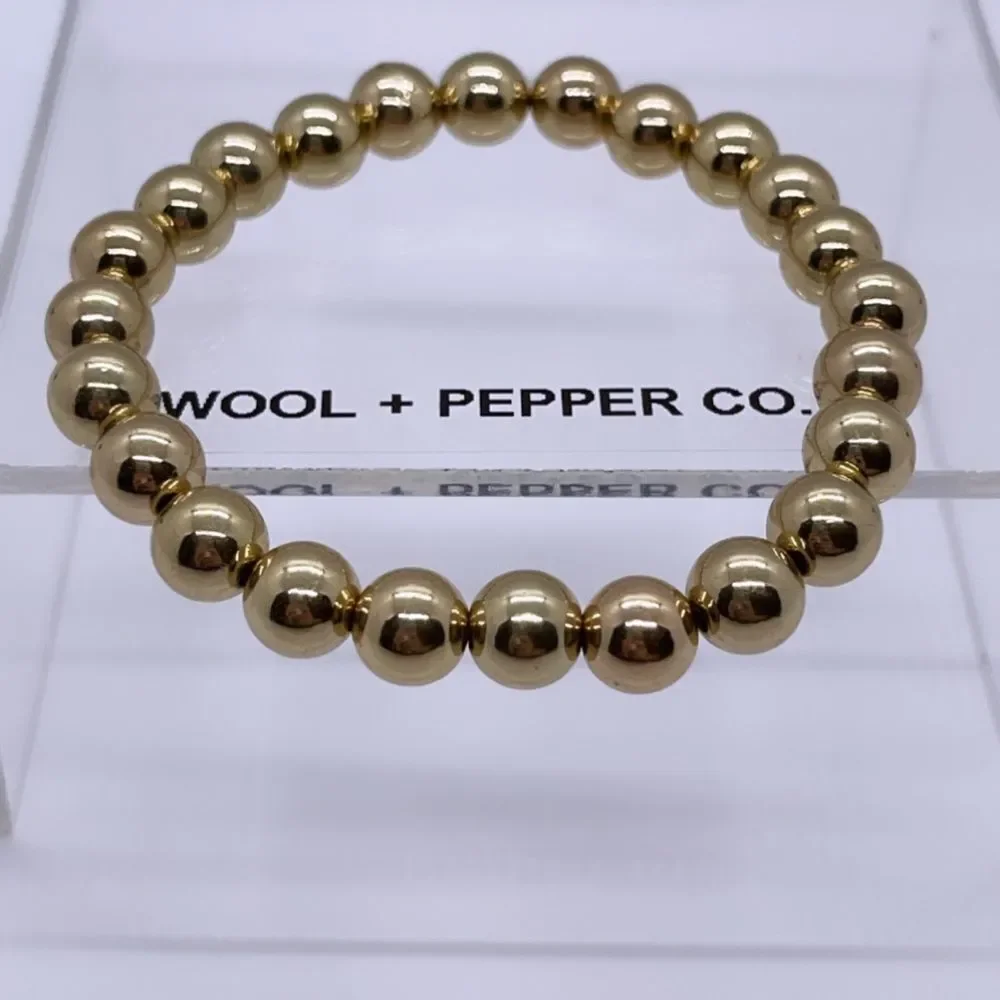 NWT Wool + Pepper Co. Gold Beaded Bracelet - Picture 5 of 5